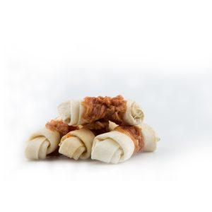 Alternative view of TailSwingers Deli Knots priboljšek za pse - surova koža s piščancem