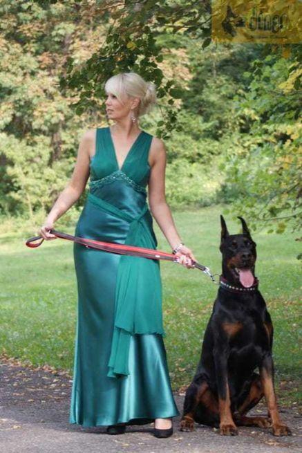 Usnjen povodec EXCLUSIVE iz dvojnega usnja nastavljive dolžine