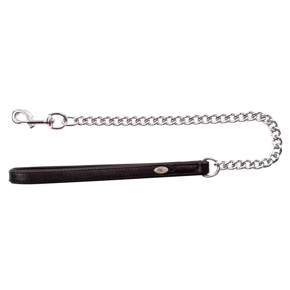 Kovinski povodec z usnjenim ročajem ROYAL