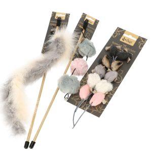 Alternative view of Mačja igrača - igralna palica s peresi