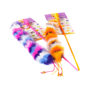 Alternative view of Mačja igrača - igralna palica s puhastim repkom