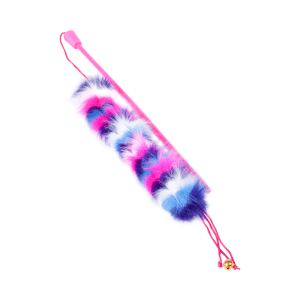 Mačja igrača - igralna palica s puhastim repkom