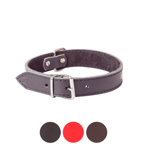 Alternative view of Usnjena ovratnica CLASSIC široka