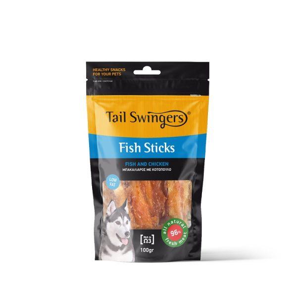 TailSwingers Fish Sticks priboljšek za pse - riba s piščancem