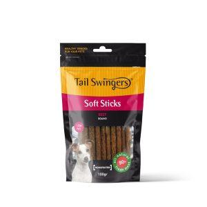 TailSwingers Soft Sticks priboljšek za pse - govedina