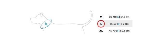 Nastavljiva ovratnica z zaklepom Basic