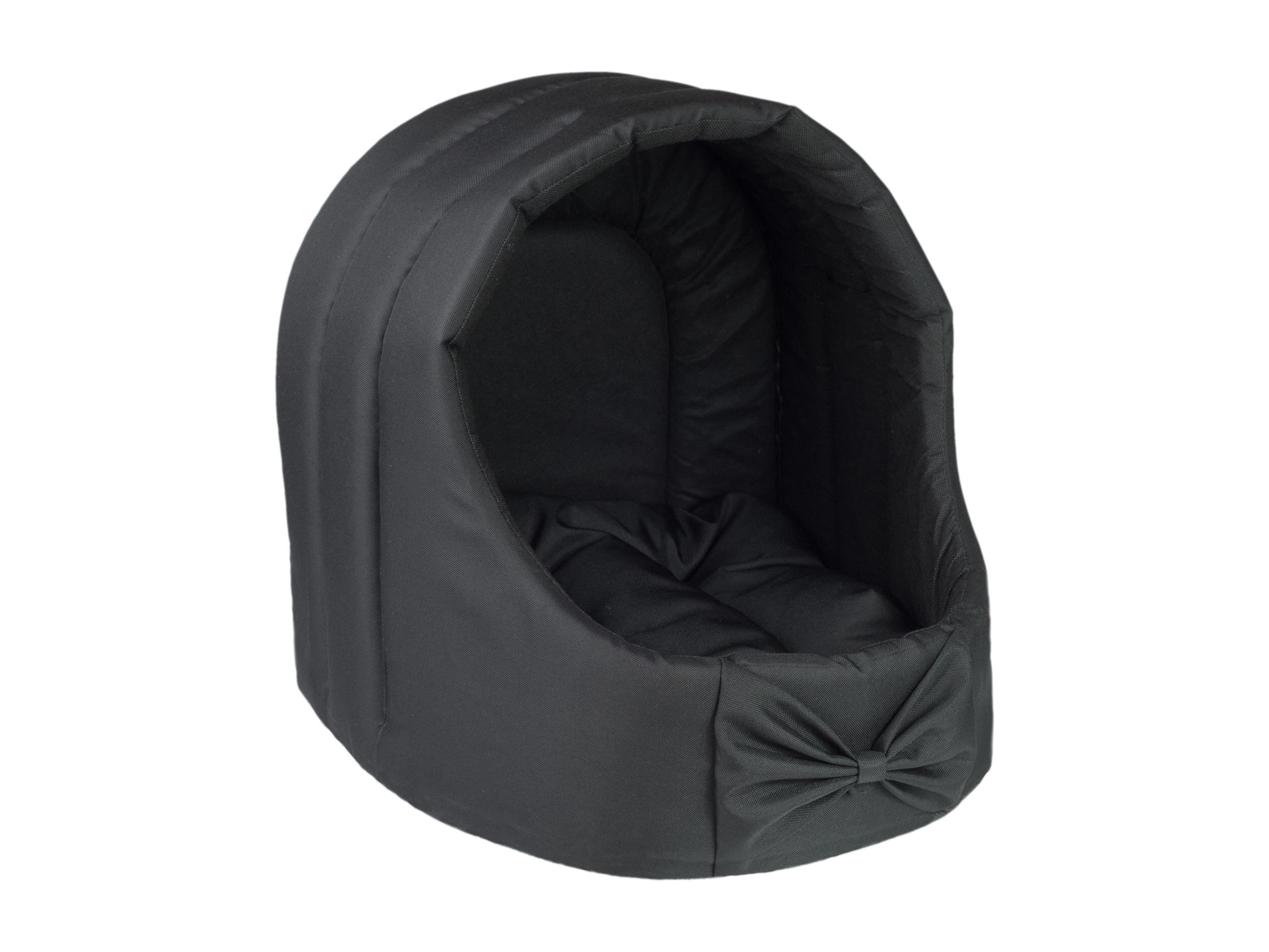 amiplay_Basic_Oval_dog_house_Black_01 Ovalna pasja hiška iglu Basic