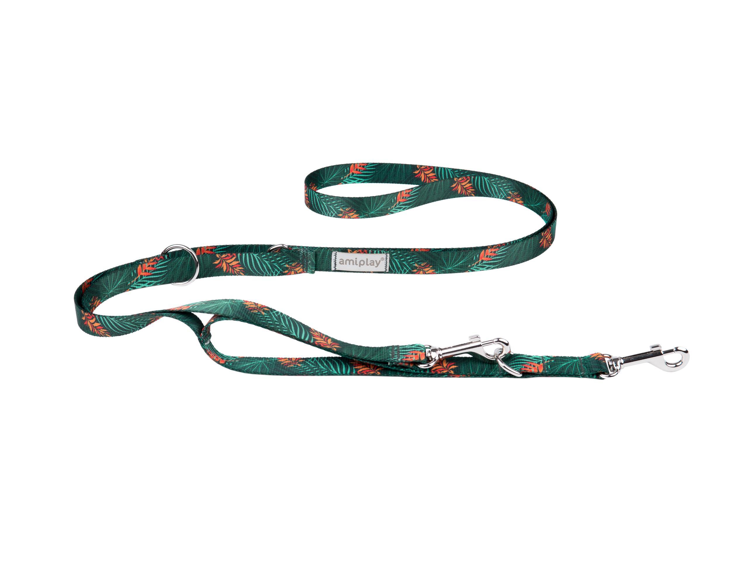 amiplay_BeHappy_Adjustable_Leash_7in1_Jungle_01 nastavljiv povodec