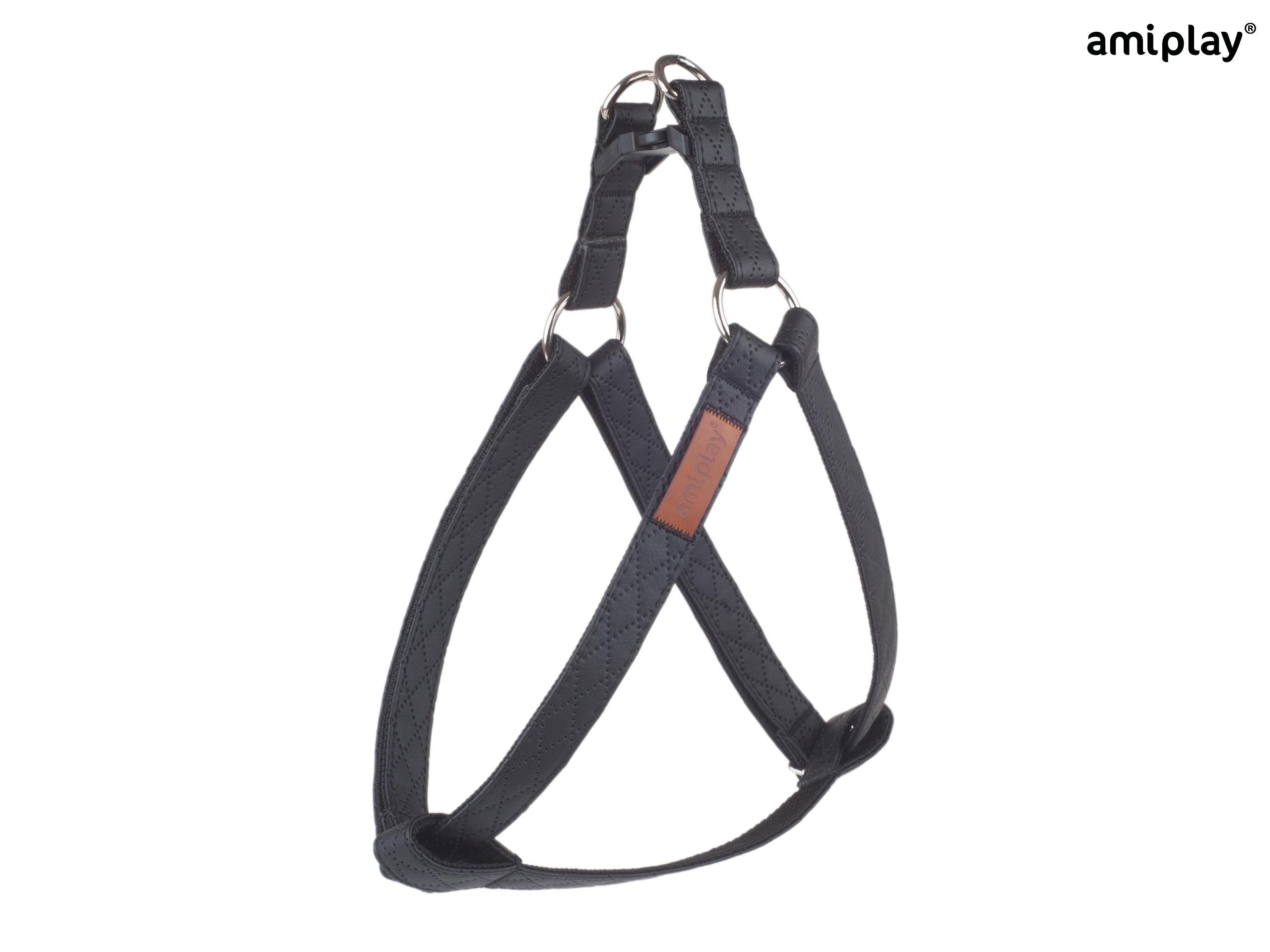 amiplay_Cambridge_Adjustable_harness_Black_01 Nastavljiva oprsnica Cambridge