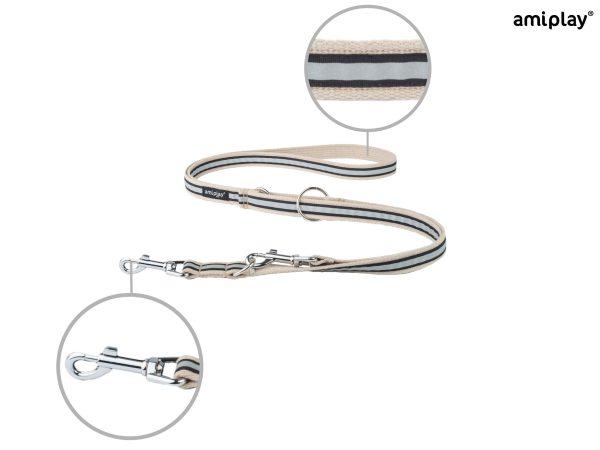 Nastavljiv povodec 6 v 1 Cotton Shine