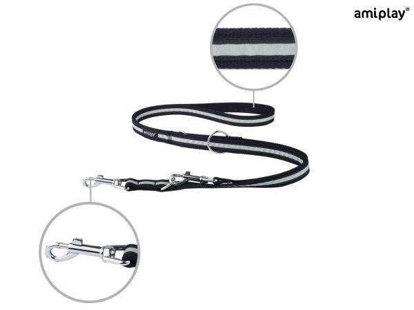 Nastavljiv povodec 6 v 1 Cotton Shine