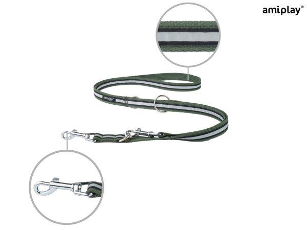 Nastavljiv povodec 6 v 1 Cotton Shine