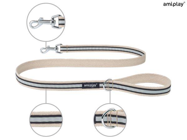 Povodec za psa Cotton Shine