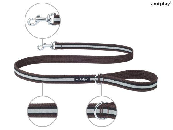 Povodec za psa Cotton Shine