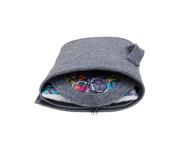 Mačja hiška iz filca Tunnel Quick Press 2v1 Hygge