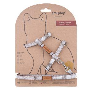 Alternative view of Komplet oprsnica in povodec za mačko London