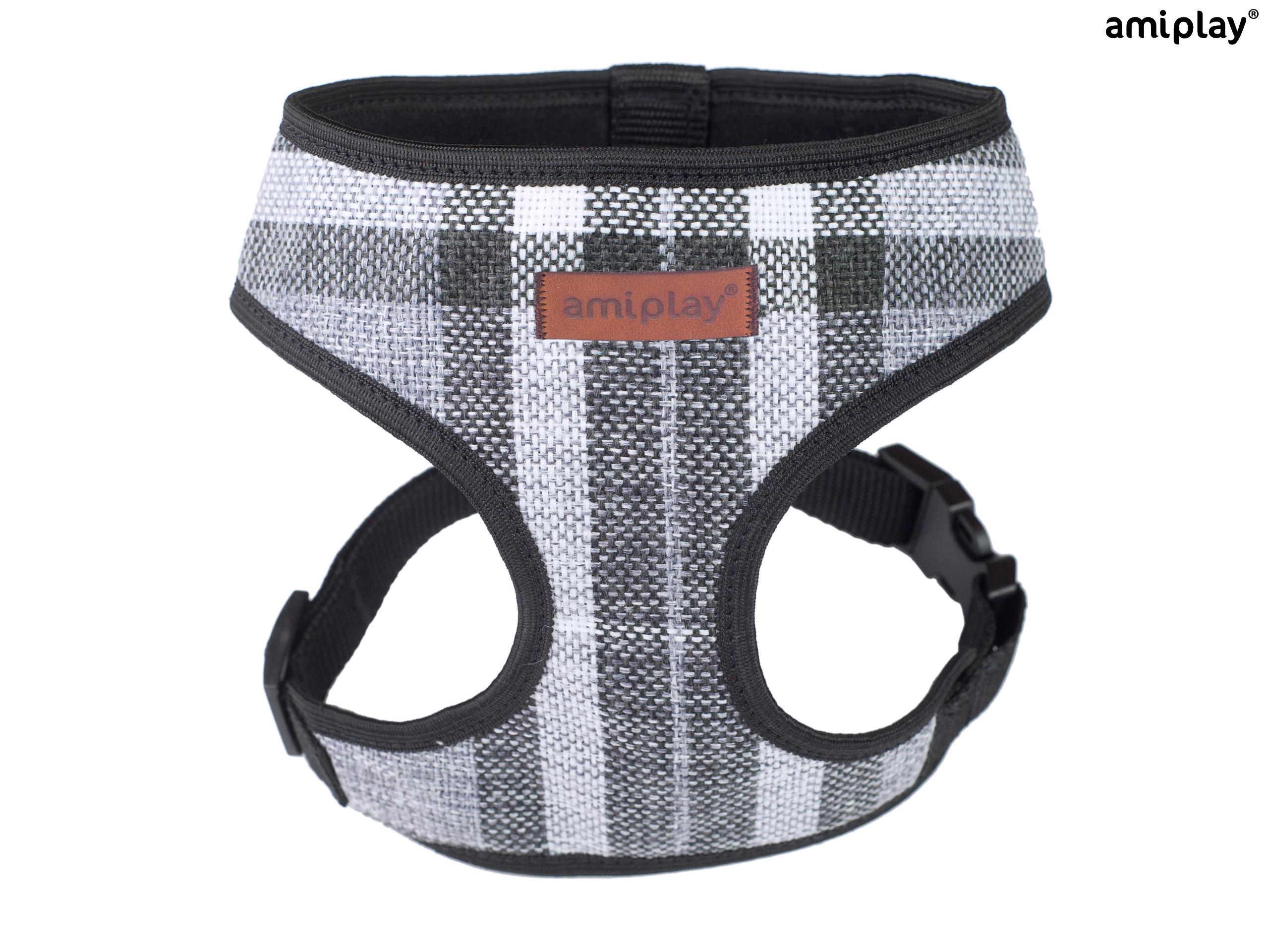 amiplay_London_Harness_Scout_Gray_01 oprsnica za pse london