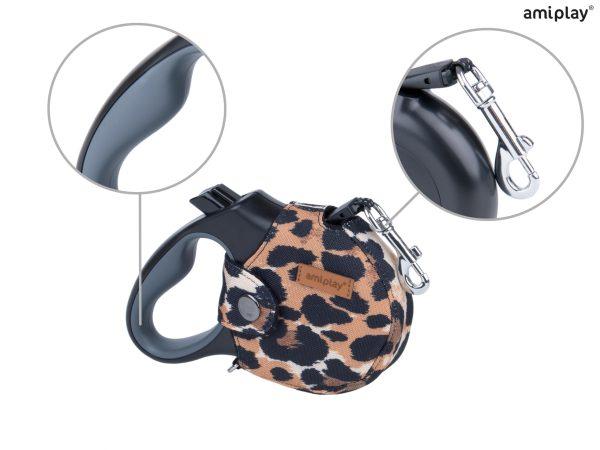 Avtomatski povodec fleksi INFINI črn