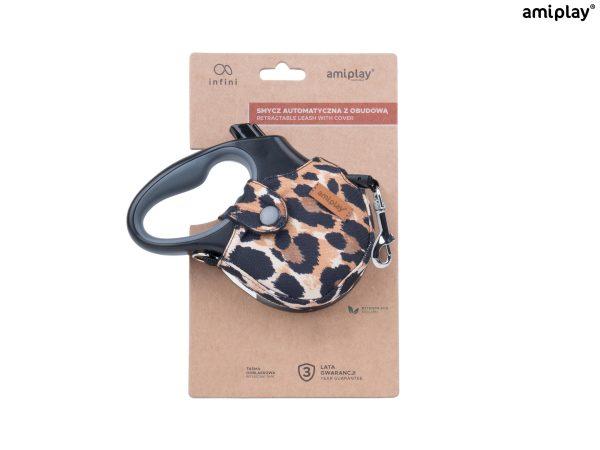 Avtomatski povodec fleksi INFINI črn