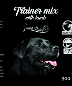 Alternative view of Trainer mix JAGNJE priboljški za psa 500g