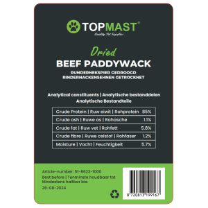 Alternative view of Pasji priboljšek posušena goveja kita 30cm 1kg