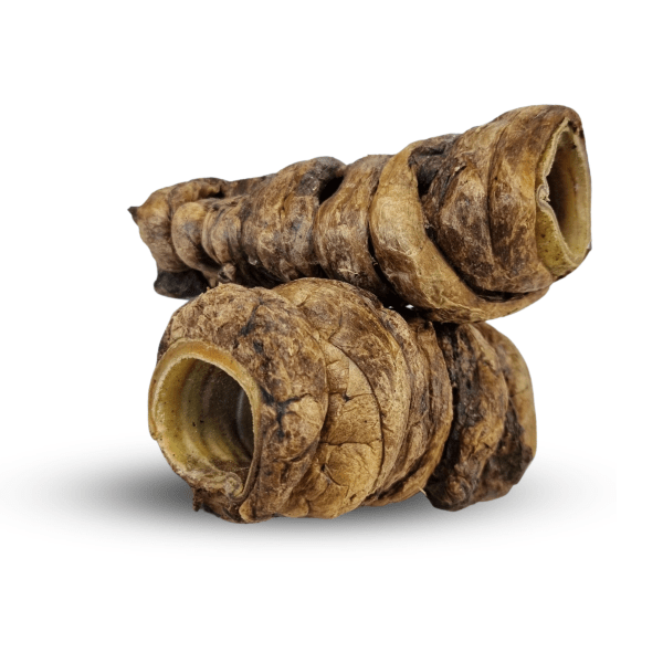 Pasji priboljšek posušen goveji sapnik ovit v meso pljuč 500g