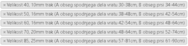 KOMPLET nastavljivih oprsnic STEP-IN ENERGY  - 35 KOS!