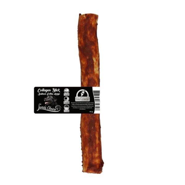 Pasji priboljšek KOLAGEN žvečilna palica z lososom XL 22,5cm - 105g
